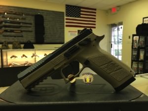 CZ P-09 FDE NIGHT SIGHTS