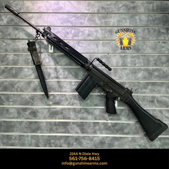 Springfield Armory SAR-48 left-side receiver close-up showing SAR-48 7.62mm marking and S-F-A three-position select-fire selector