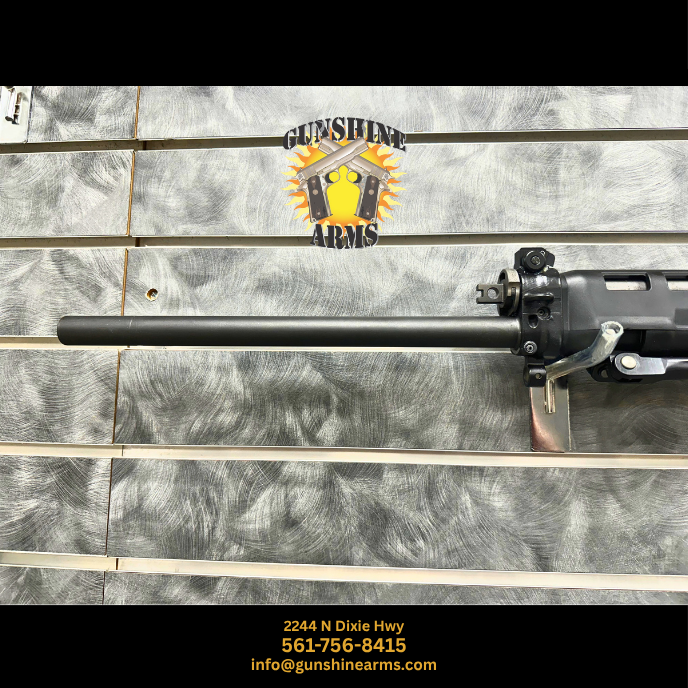 SIG 550 sniper rifle – 25.6-inch heavy hammer-forged barrel and gas block of the Swiss SG 550-1 Sniper